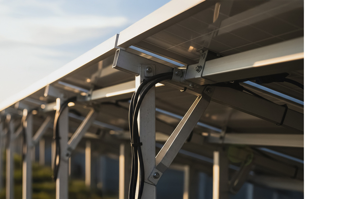 Structure panneaux solaires